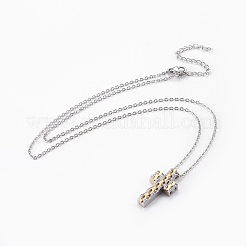 304 Stainless Steel Pendant Necklaces&nbsp;NJEW-O112-11