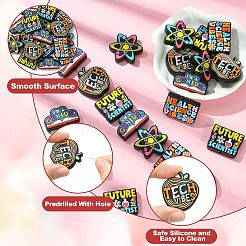 20Pcs 5 Styles Food Grade Eco-Friendly Silicone Beads&nbsp;SIL-CJ0002-85