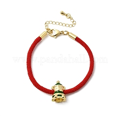 Christmas Nylon Cord Bracelets&nbsp;BJEW-L715-02G-02