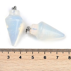 Opalite Gemstone Pointed Pendants&nbsp;G-K384-01P-06