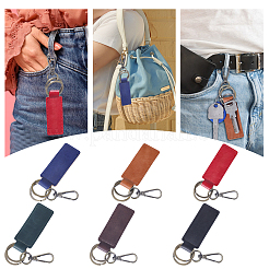6Pcs 6 Colors Alloy Keychain&nbsp;HJEW-GL0001-18