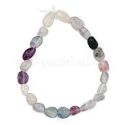 Natural Rainbow Fluorite Beads Strands&nbsp;X-GG-C286-A27