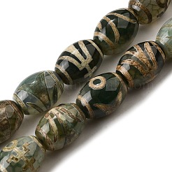 Tibetan Style dZi Beads Strands&nbsp;G-S389-A01