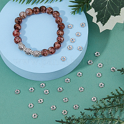 400Pcs Tibetan Style Alloy Flower Spacer Beads&nbsp;FIND-DC0005-30