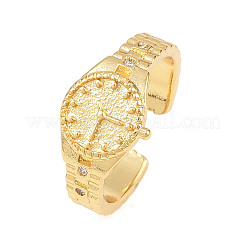 Brass Cuff Rings for Women&nbsp;RJEW-Z113-07G