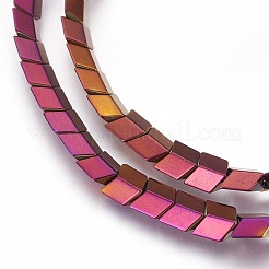 Electroplated Non-magnetic Synthetic Hematite Beads Strands&nbsp;G-P392-E01