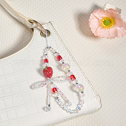1Pc Glass Mobile Straps&nbsp;HJEW-SZ0001-57