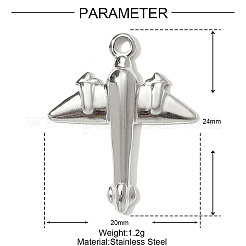 304 Stainless Steel Pendants&nbsp;STAS-OY001-14P
