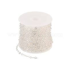 Brass Flat Oval Cable Chains&nbsp;CHC-CJ0001-01-RS