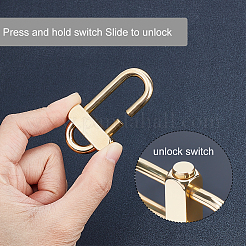 3Pcs 3 Styles Brass Keychain Clasps&nbsp;FIND-CA0005-86