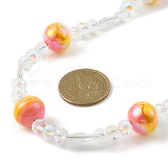 Glass & Stripe Resin Bead Decorative Purse Chains&nbsp;AJEW-BA00115