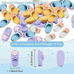 40Pcs 4 Styles Opaque Resin Cabochons&nbsp;FIND-SC0003-73