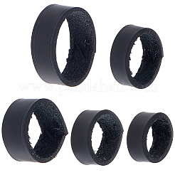 5Pcs 5 Styles Cowhide Sew on Leather Belt Loop for Bag Strap&nbsp;FIND-CL0001-74A