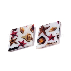 Natural Freshwater Shell Pendants&nbsp;BSHE-S304-19C