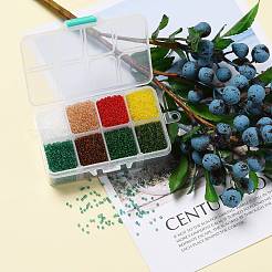 FGB 200G 8 Colors 12/0 Grade A Round Glass Seed Beads&nbsp;SEED-JP0010-14-2mm