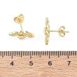 Brass Stud Earrings&nbsp;KK-CBA30C7-24G