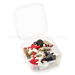 16Pcs 8 Style Spray Painted Alloy Pendants&nbsp;FIND-LS0001-63