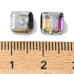 100Pcs Transparent Electroplate Glass Beads&nbsp;GLAA-K064-08A-HP01