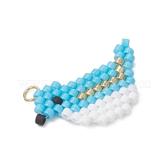 Beaded Bird Charms&nbsp;PALLOY-MZ01172-01