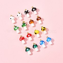 16Pcs 8 Colors Handmade Lampwork Pendants&nbsp;LAMP-FS0001-46