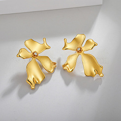 304 Stainless Steel & Crystal Rhinestone Stud Earrings&nbsp;WGA93F3-01