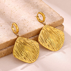 304 Stainless Steel Dangle Earrings&nbsp;WG7E31D-01