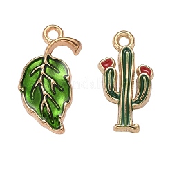 60Pcs 6 Styles Alloy Enamel Pendants&nbsp;ENAM-LS0001-04LG