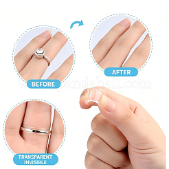 8Pcs 8 Sizes Plastic Invisible Ring Size Adjuster&nbsp;TOOL-YW0001-16