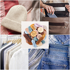 80Pcs 20 Styles Imitation Leather Label Tags&nbsp;DIY-CL0002-13