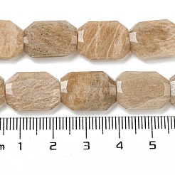 Natural Peach Moonstone Beads Strands&nbsp;G-P544-B04-01