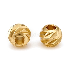 Carved Brass Spacer Beads&nbsp;KK-D160-25MG