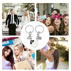 Matching Couple Resin Heart Keychain&nbsp;KEYC-YW00181-01