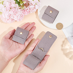 4-Pocket PU Leather Jewelry Rolls with Golden Tone Metal Snap Buttons&nbsp;ABAG-WH0048-69B