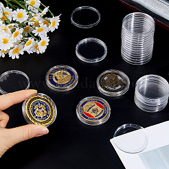 Plastic Commemorative Coin Protection Box&nbsp;OFST-WH0004-141