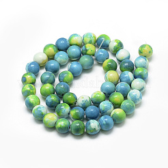 Synthetic Ocean White Jade Beads Strands&nbsp;G-S254-6mm-C01