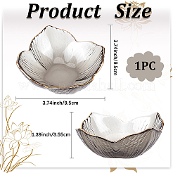 Flower Glass Snacks Bowl&nbsp;AJEW-WH20018-42A