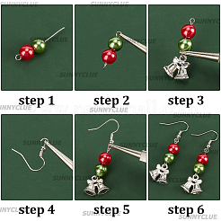 Christmas Theme DIY Earring Making Kit&nbsp;DIY-SC0022-78