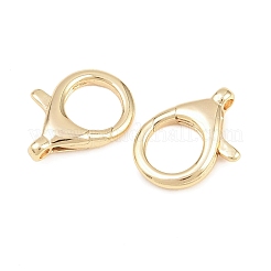 Brass Lobster Claw Clasps&nbsp;KK-H287-08F-G