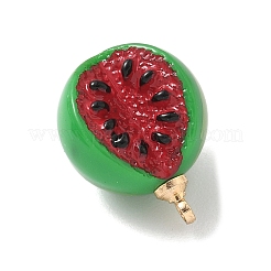 Brass Plastic Charms&nbsp;KK-L239-046G-02