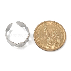 304 Stainless Steel Triangle Open Cuff Rings for Unisex&nbsp;RJEW-Q003-02P