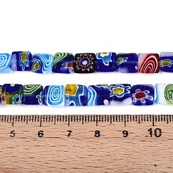 Handmade Millefiori Lampwork Beads Strands&nbsp;LAMP-T021-30A