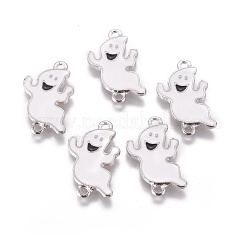 Alloy Enamel Links Connectors&nbsp;ENAM-WH0047-03