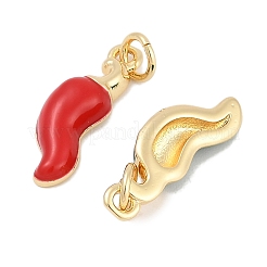 Brass Enamel Pendants&nbsp;KK-Q028-67G