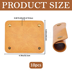 10Pcs Imitation Leather Luggage Handle Wraps&nbsp;AJEW-FH0008-91B
