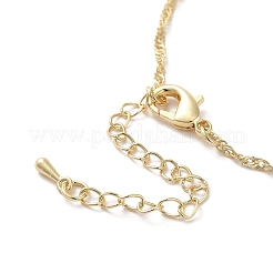 304 Stainless Steel Cross with Flower Pendant Necklaces for Women&nbsp;NJEW-A020-03J-G