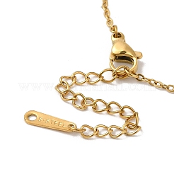Hamsa Hand with Evil Eye Natural Shell Enamel Pendant Necklaces&nbsp;NJEW-E104-06G