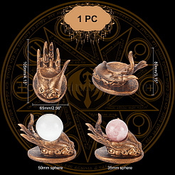 Resin Crystal Ball Display Pedestal&nbsp;AJEW-WH0312-46B