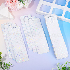 50Pcs Rectangle Glitter Holographic Plastic Yin-yang Zip Top Gift Bags&nbsp;OPP-TADJ0001-07C