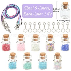 DIY Wish Bottle Necklace Making Kit&nbsp;DIY-YW0006-52