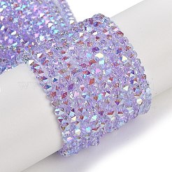 Electroplate Glass Beads Strands&nbsp;GLAA-Q105-02
